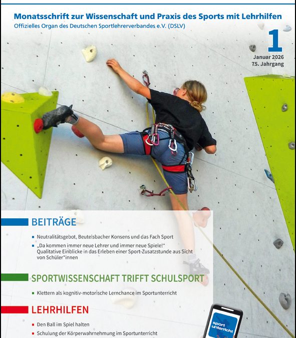 Neue Ausgabe der Zeitschrift Sportunterricht: Januar 2026